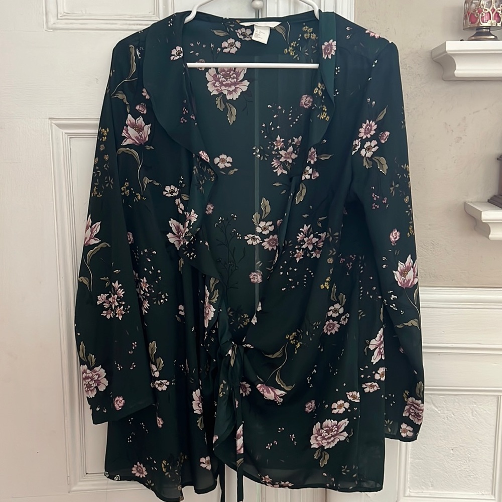 H&M maternity wrap blouse